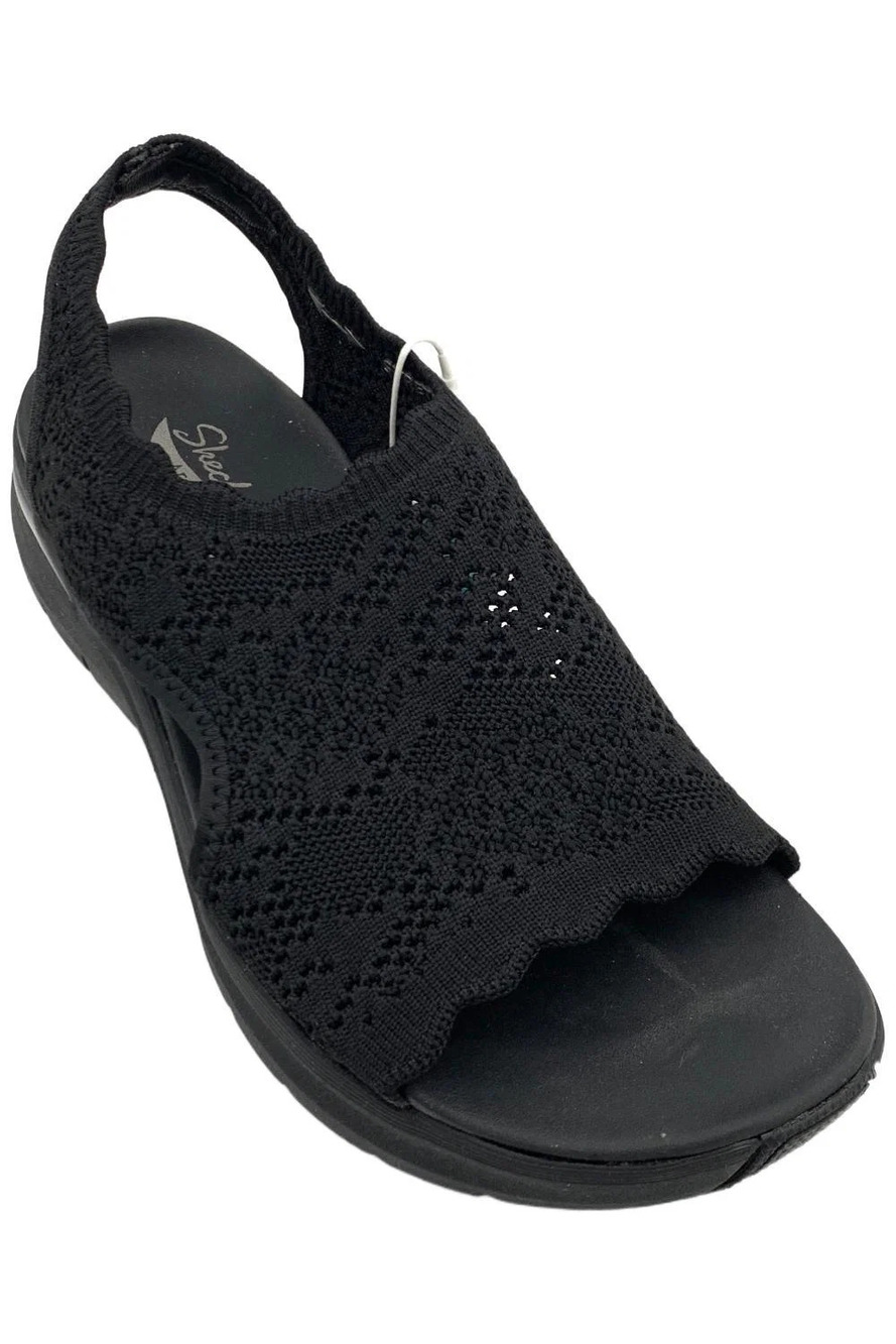 Skechers Women's Arch Fit 2.0 Flawless Choice Slingback Sandals Black - Medium